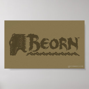 BEORN™ Bear Head Name Poster