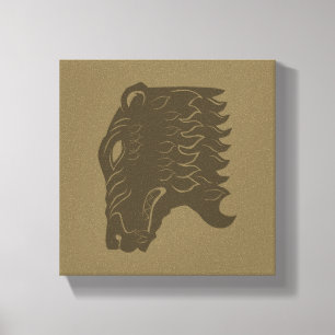 BEORN™  Bear Head Symbol Canvas Print