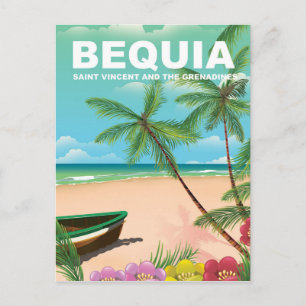 Bequia Island in Saint Vincent and the Grenadines Postcard