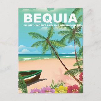 Bequia Island in Saint Vincent and the Grenadines Postcard