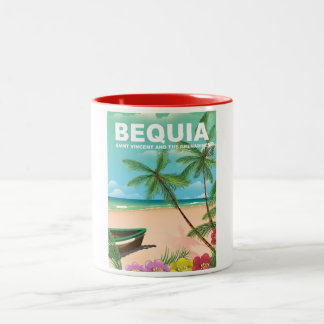 Bequia Island in Saint Vincent and the Grenadines Two-Tone Coffee Mug