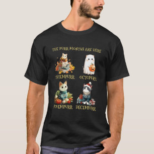 BER Months Purr Months Fall Winter Cat T-Shirt