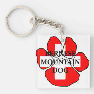 ber mt dog name paw switzerland flag.png key ring
