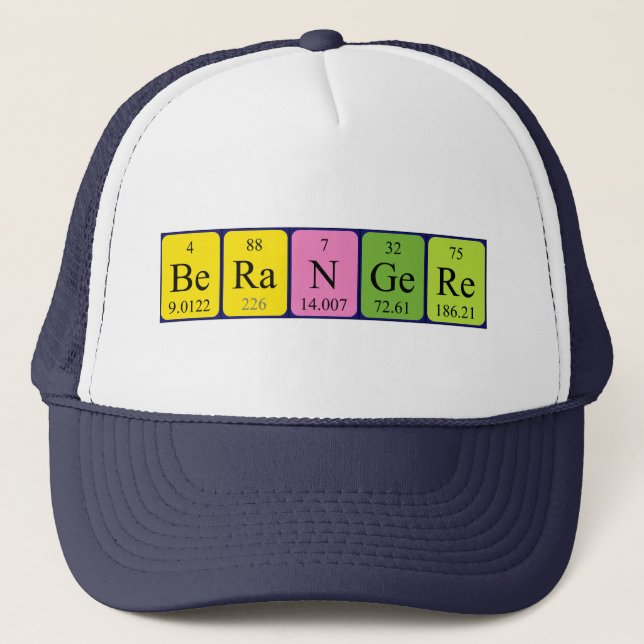 Berangere periodic table name hat (Front)