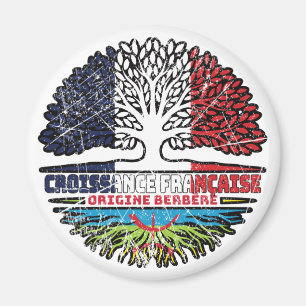 Berber Amazigh French France Tree Roots Flag Magnet
