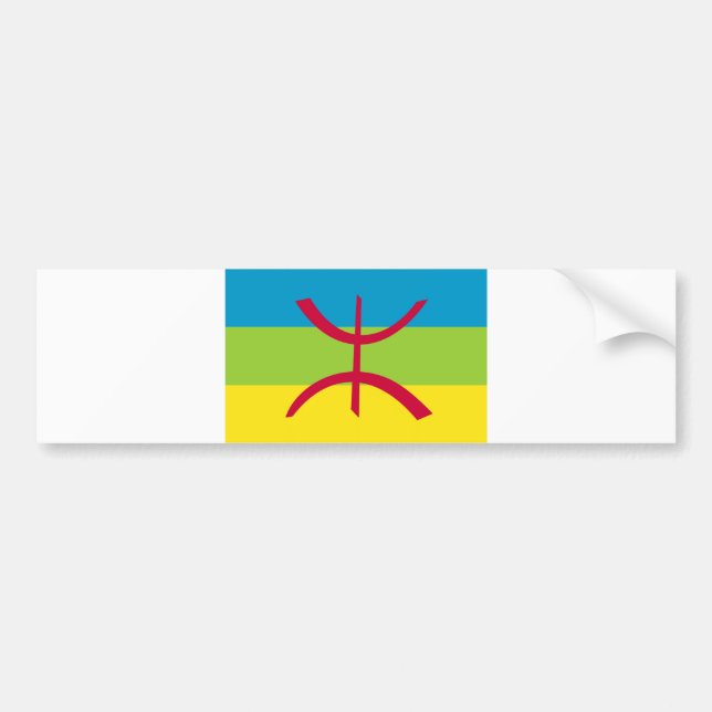 berber ethnic flag bumper sticker (Front)