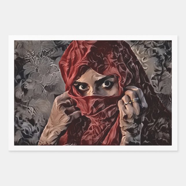 Berber Mystery by Casus Belli Wrapping Paper Sheet (Front)