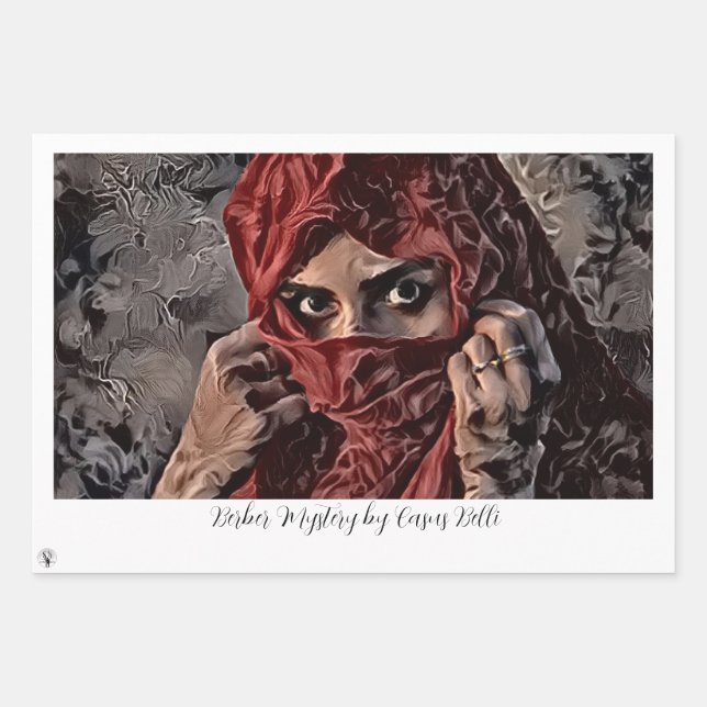 Berber Mystery by Casus Belli Wrapping Paper Sheet (Front)
