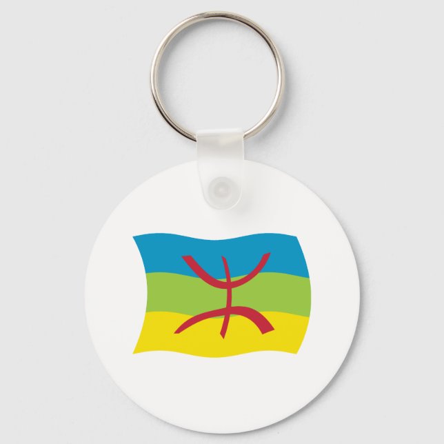 Berber People Flag Keychain (Front)
