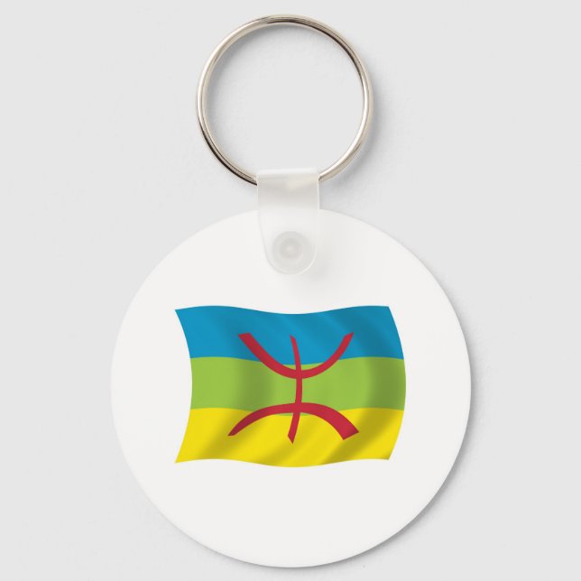 Berber People Flag Keychain (Front)
