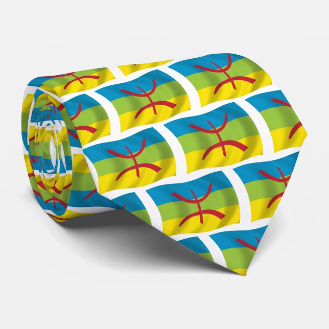 Berber People Flag Tie (Rolled)
