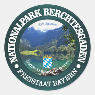 Berchtesgaden National Park Classic Round Sticker