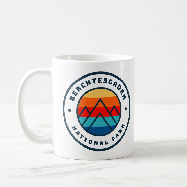 Berchtesgaden National Park Germany Minimalist  Coffee Mug (Left)