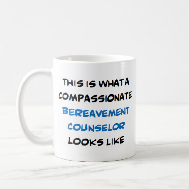 bereavement counsellor, compassionate coffee mug (Left)