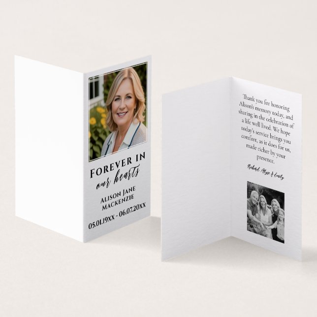 Bereavement Folded Card (Inside and Outside)