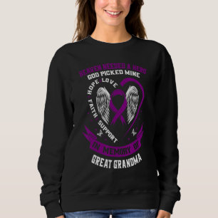 Bereavement Loss Great Grandma Alzheimers Awarenes Sweatshirt