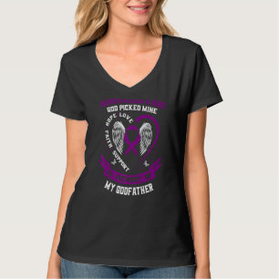 Bereavement Loss of Godfather Alzheimers Awareness T-Shirt