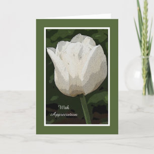 Bereavement Sympathy Thank You Card -- Tulip