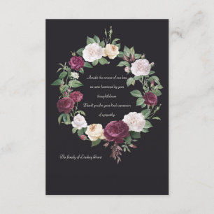 Bereavement Wreath Thank You Card