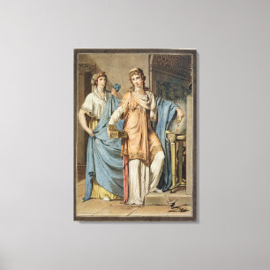 Berenice, costume for 'Berenice' by Jean Racine, f Canvas Print