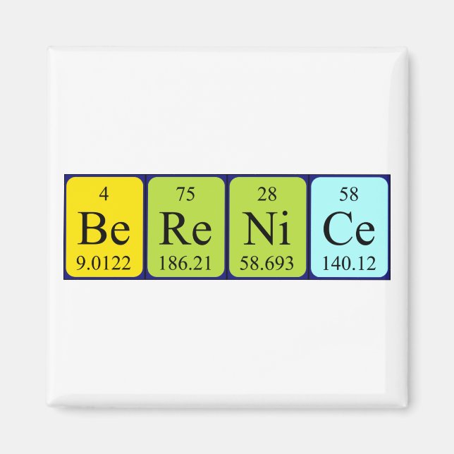 Berenice periodic table name magnet (Front)