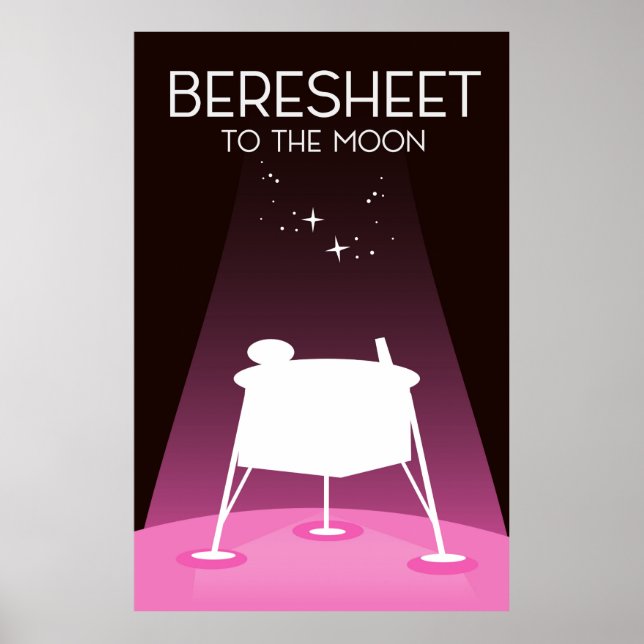 Beresheet "to the Moon" Poster (Front)