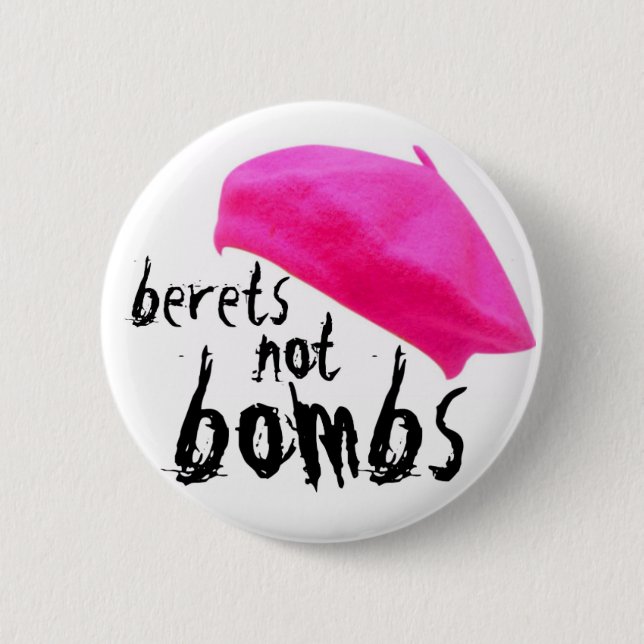 Berets 6 Cm Round Badge (Front)