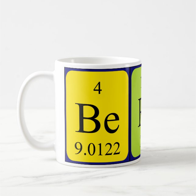 Berfin periodic table name mug (Left)