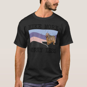 Bergamasco Sheepdog Hike More Worry Less Graphic H T-Shirt