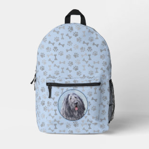 Bergamasco Sheepdog Painting - Cute Original Dog A Printed Backpack