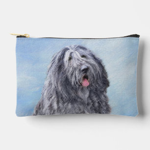 Bergamasco Sheepdog Shepherd Painting Cute Dog Art Accessory Pouch