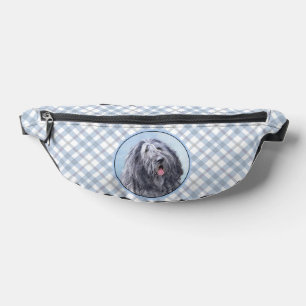 Bergamasco Sheepdog Shepherd Painting Cute Dog Art Bum Bags