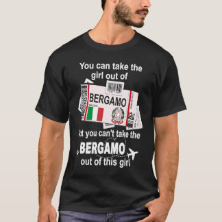 Bergamo Boarding Pass Bergamo Girl Bergamo T-Shirt