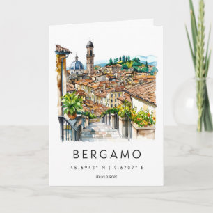 Bergamo Watercolor 3 Card