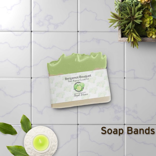 Bergamot Artisan Soap Band Wrap Packaging Invitation Belly Band (Creator Uploaded)