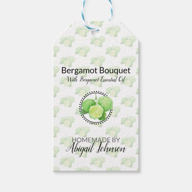 Bergamot Homemade Bath & Body  Gift Tags (Front)
