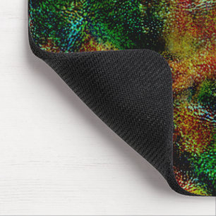 Bergamot skin texture in strong orange and green   mouse mat