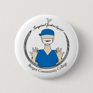 Bergen Community College Surgical Technologist 6 Cm Round Badge