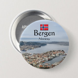 Bergen Norway 7.5 Cm Round Badge