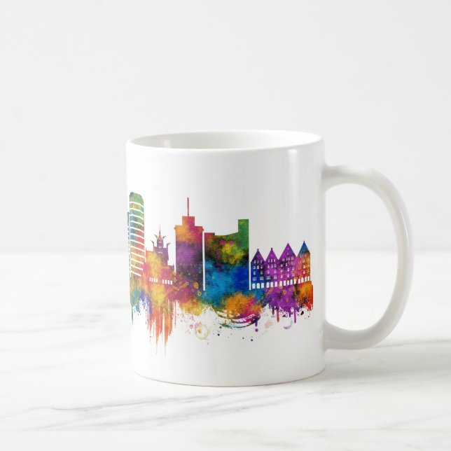 Bergen Norway Skyline Coffee Mug (Right)
