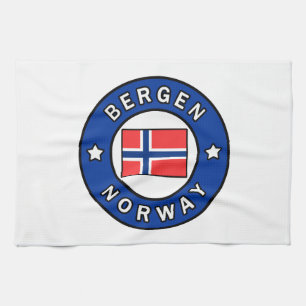 Bergen Norway Tea Towel