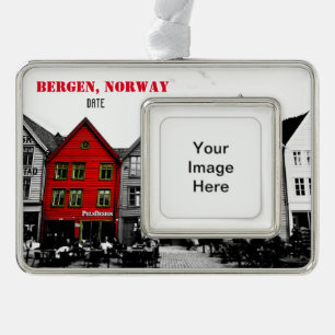 Bergen Norway Travel Christmas Ornament Customised