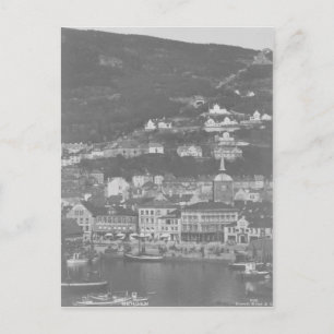 Bergen, Norway Vintage Postcard