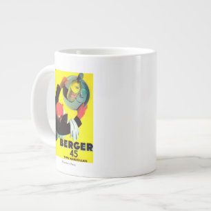 Berger 45 Vintage PosterEurope Large Coffee Mug