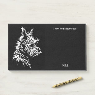 Berger Picard Abstract Art Dog Name Post-it Notes