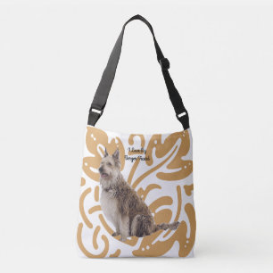 Berger Picard on old gold print Crossbody Bag