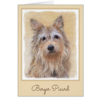 Berger Picard Painting - Cute Original Dog Art