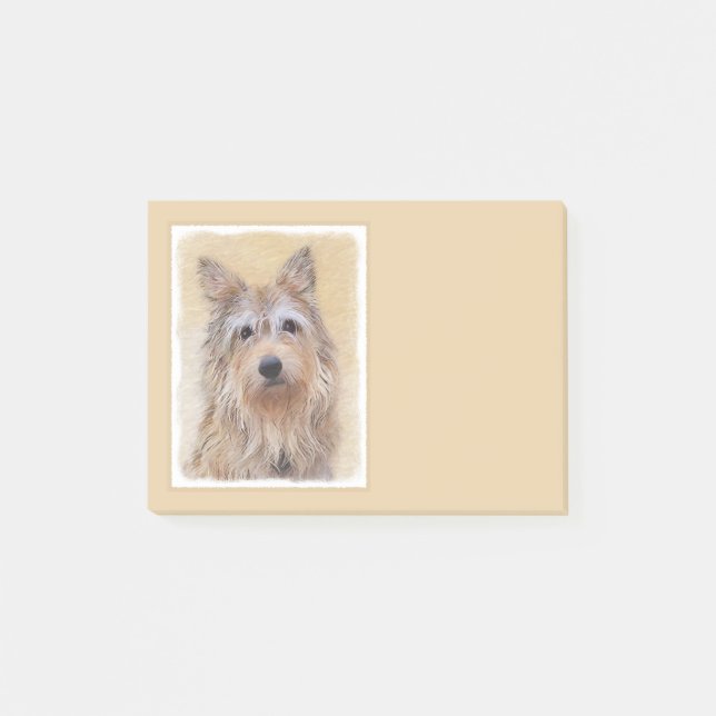 Berger Picard Painting - Cute Original Dog Art Post-it Notes (Front)