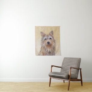 Berger Picard Painting - Cute Original Dog Art Tapestry
