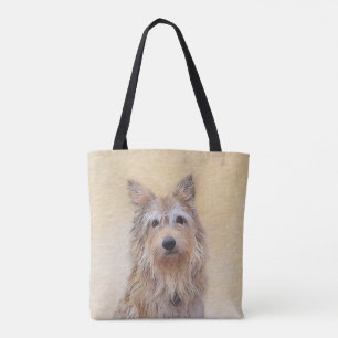 Berger Picard Painting - Cute Original Dog Art Tote Bag